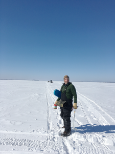 Michael Sattler, campus director, Bryant & Stratton College, Syracuse. “I live on Oneida Lake so I love to ice fish and I’m also an avid snowmobiler and I like downhill skiing.”