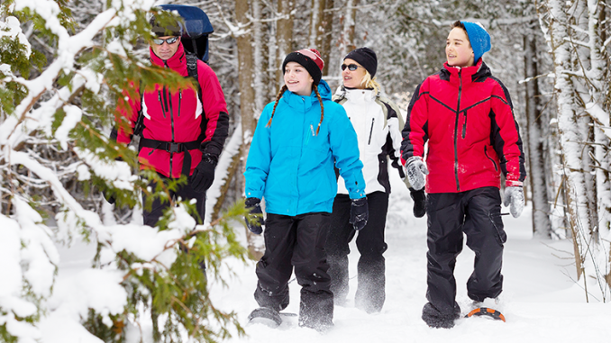 snowshoeing-ThinkstockPhotos-647736860 Snowshoeing