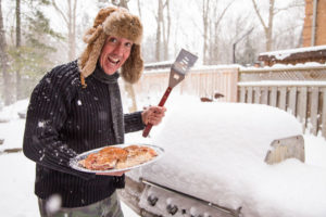 This year, try getting your grill out in the light of the snow. And start grilling.